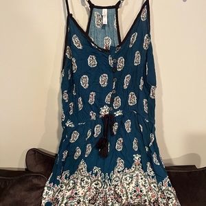 Women's Teal Romper